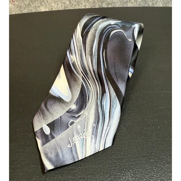 J Garcia Urban Cat Ghost Multicolor 100% Silk Collectors Edition Tie - Picture 1 of 5